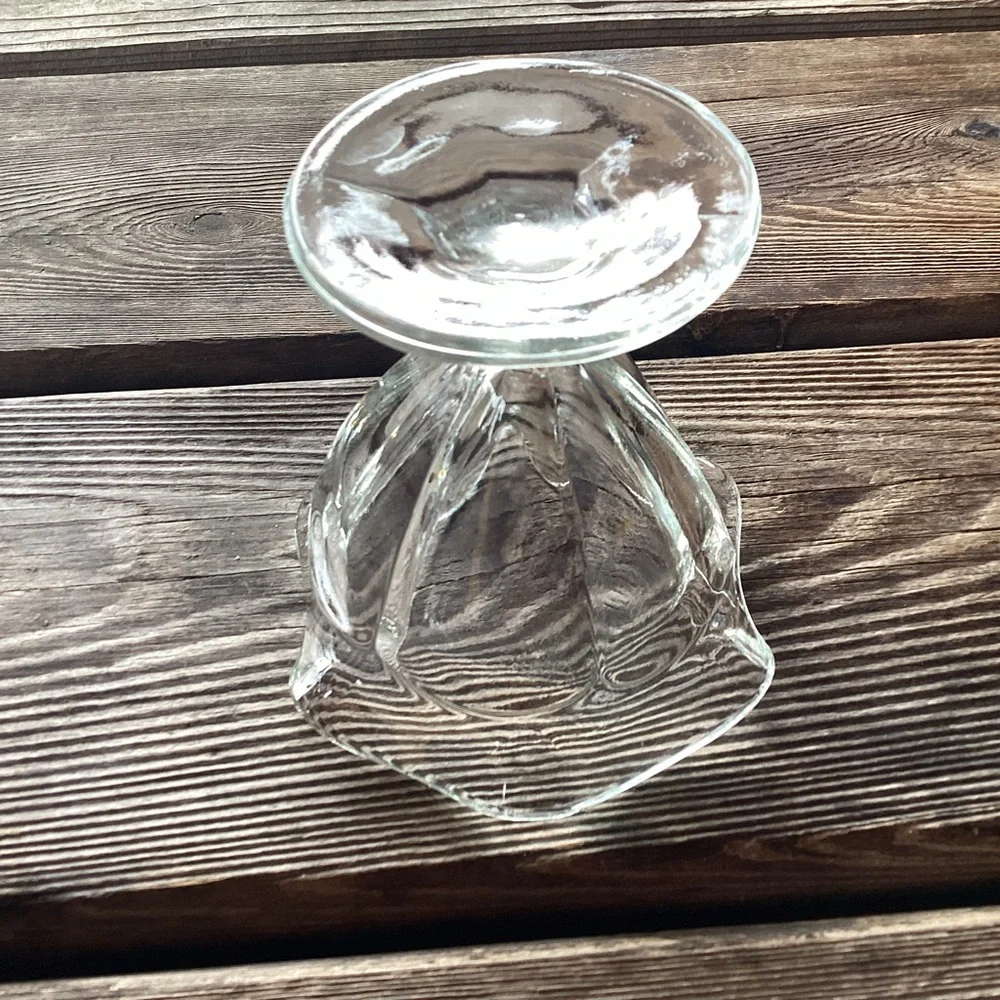 Fancy Dessert Glassware - set of 7 - capacity 6 ounces each